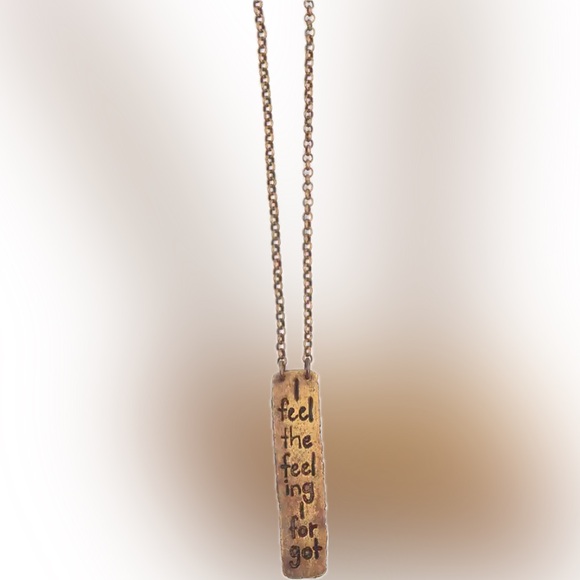 Phish collabo w Jennifer Kahn: Oxidized Brass Necklace w Phish “Free” pendant - Picture 4 of 6